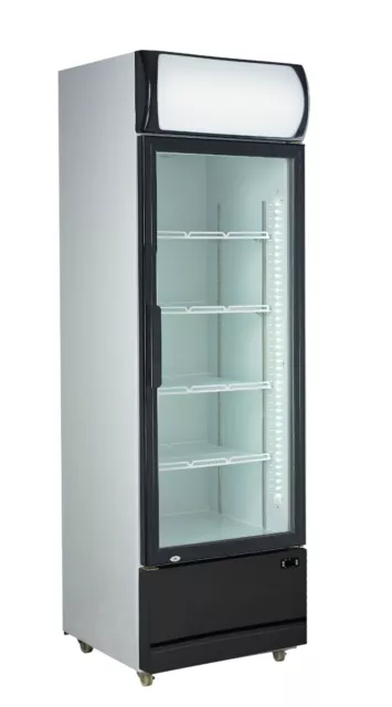 Chillmatic CM540 Single Door 540L Commercial Upright Glass Drinks Display Fridge