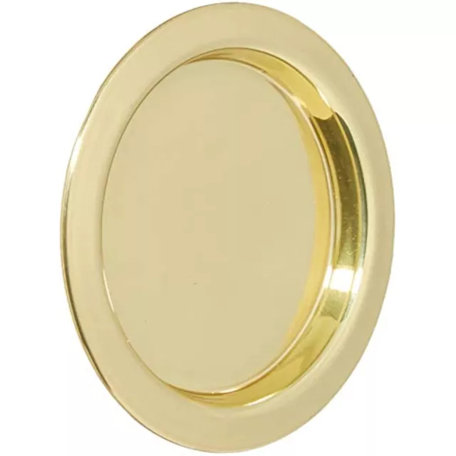 Stanley N350-330 National Hardware Pocket Door Pull, Steel, Brass