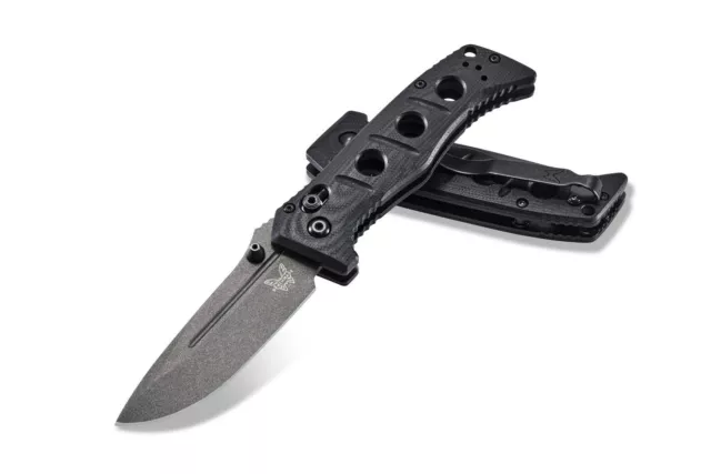 Benchmade 273GY-1 Mini Adamas - 3.25" Plain Edge CPM-CruWear Blade G-10 Handle