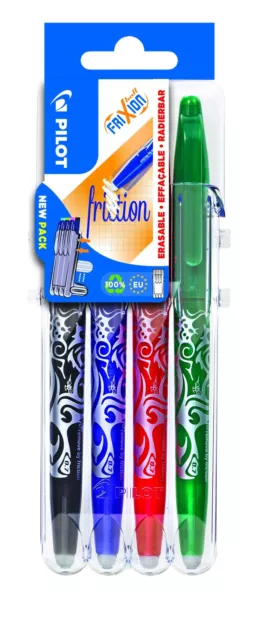 Set Stylo-Plume à Bille Effaçable Pilot Frixion M 0.7 4pz