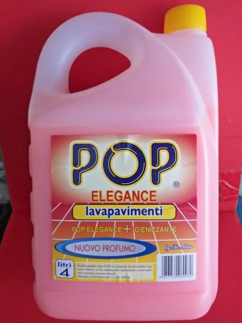 1 PZ (TANICA da 4 Litri) POP Elegance Lavapavimenti Detergente Pavimenti  EUR 17,99 - PicClick IT
