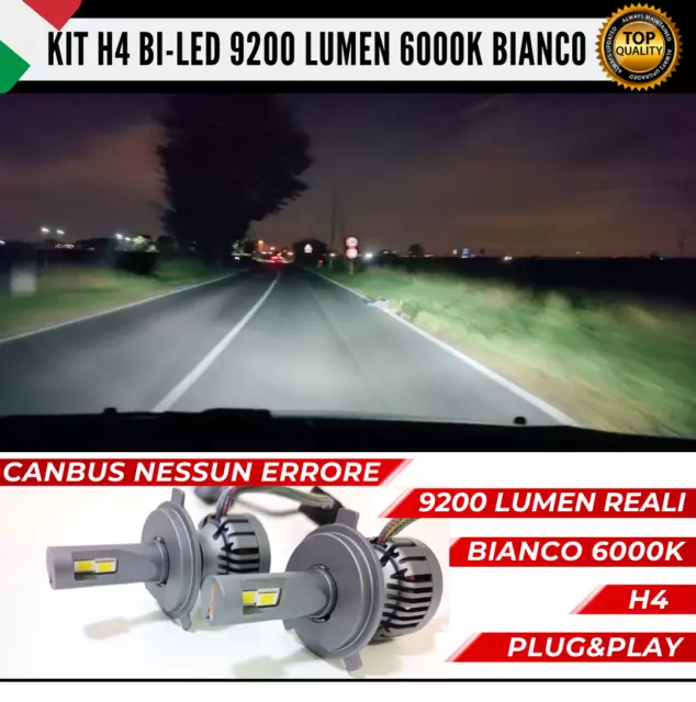 Kit Full Led H4 Suzuki Swift Mk3 Iii 9200 Lumen 55W Reali Anabb+Abb 6000K Bianco