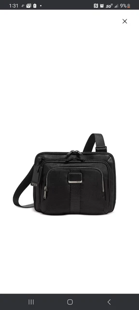 TUMI Alpha Bravo collection Jackson Crossbody Bag messenger retail 295$