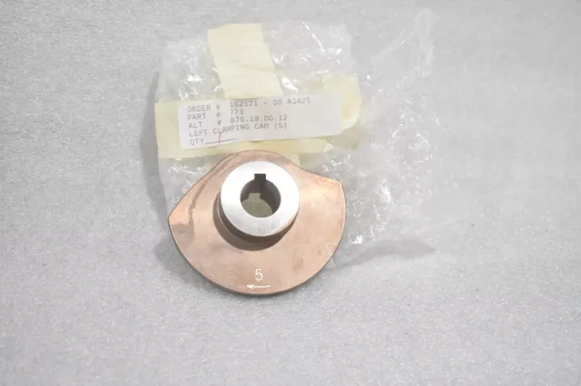 Dynaric 773 B.79.18.00.12 Left Clamping Cam (5) 3/4" Inch Bore, 3-3/4" Od