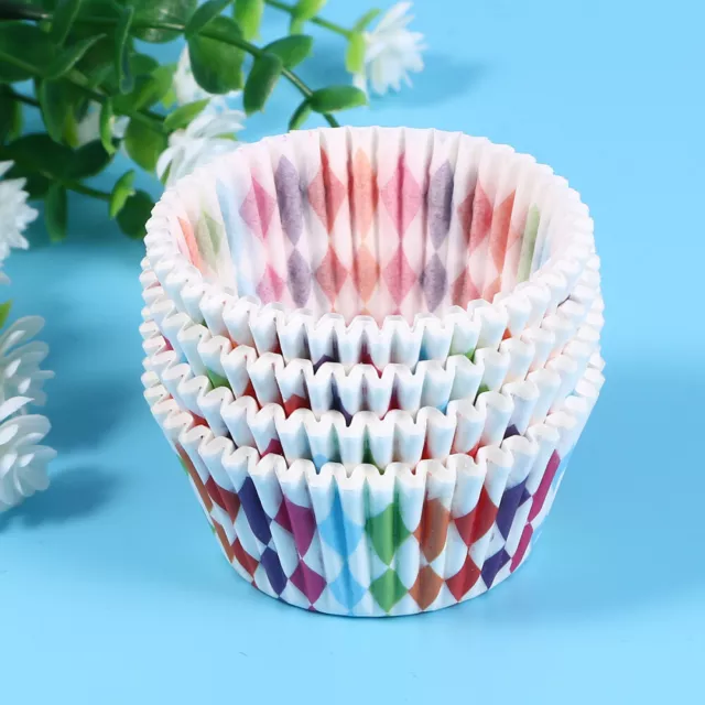 100 piezas con soporte para cupcakes envolturas de fácil liberación vasos de papel