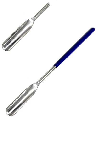 Juego De 3 Espátulas De Acero Inoxidable Para Laboratorio - Cuchara Curva De Doble Extremo Para Polvos, Joyería Y Mezclas
