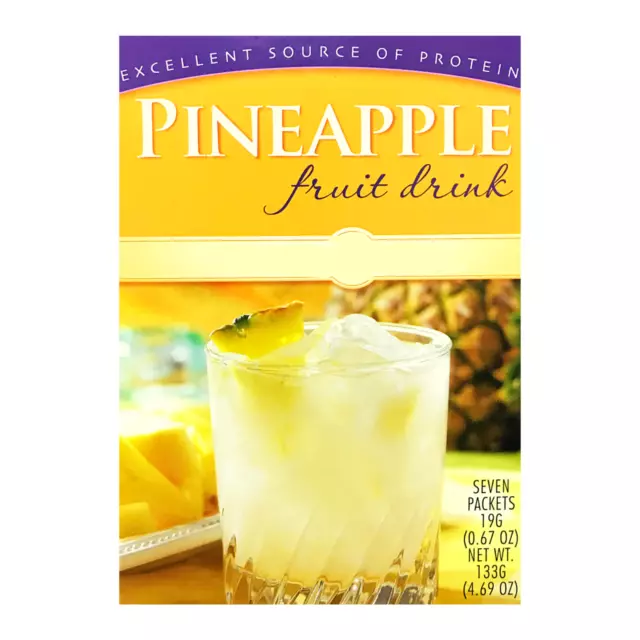 Fit Wise Pineapple Drink Box Ideal Protein Compatible Low Calorie
