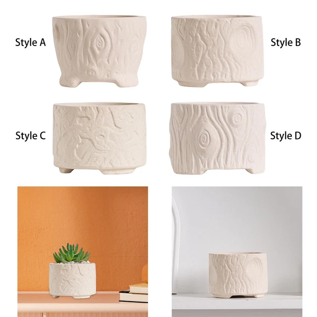 Cute Ceramic Flower Planter Pot Succulent Bonsai Container Small Ornament Vase