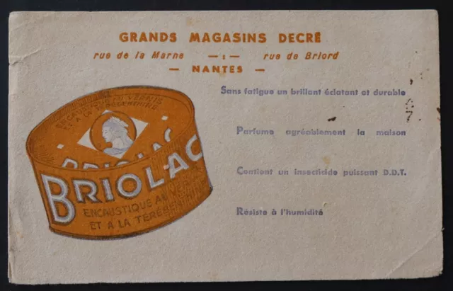 BRIOLAC Encaustic Blotter Department Stores Decé Nantes Blotter 1