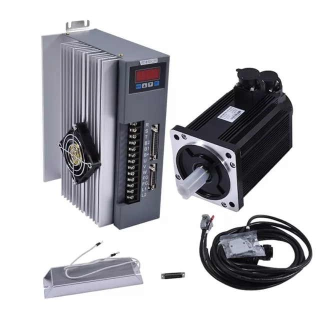 130ST-M15025 15N.M.3.8KW Servo Motor +Driver +3M Encoder Line+3M Motor Line