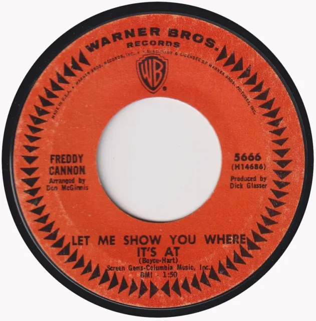 FREDDY CANNON “Let Me Show You Where It’s At” WARNER BROS (1965)