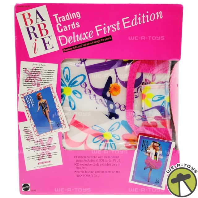 Barbie Sammelkarten Deluxe Portfolio Erste Ausgabe 1990 Mattel No. 5533 NRFB