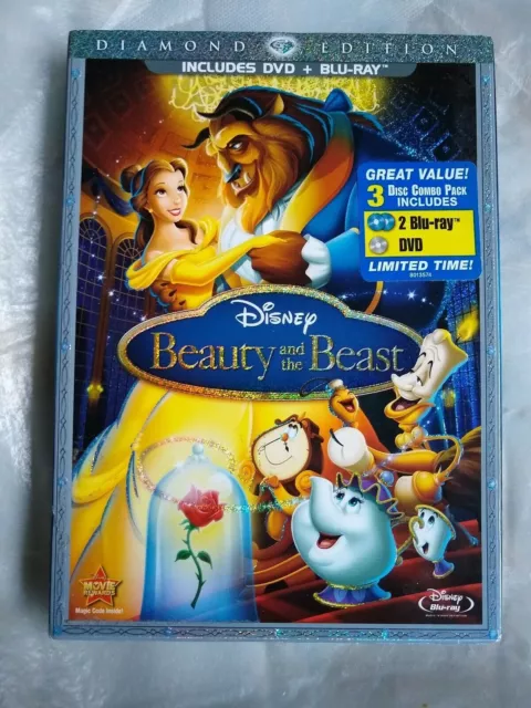 Beauty and the Beast (Blu-ray/DVD, 2011, 5-Disc Set, Diamond Edition Includes D…