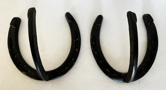 Diamond Hot Forged Horseshoe Wall Hooks, Lot Of 2 Western Decor
