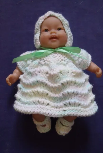 4pce Marbled yarn set Hand Knitted Dolls Clothes 20-22cm 8-9inch