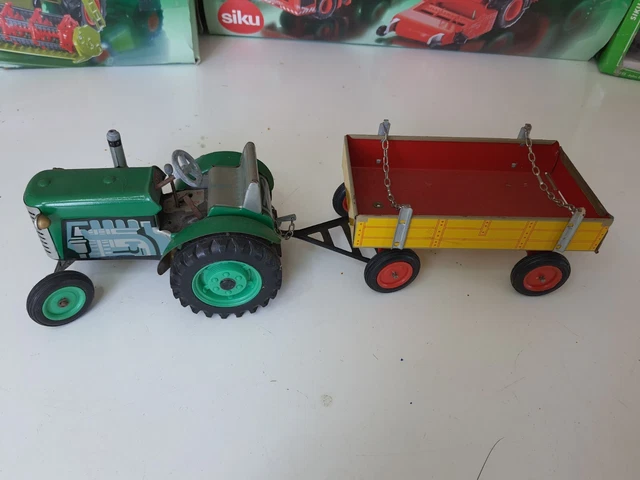 Tank Mécanique Ancien FJ France, Jouet En Tôle Lithographiée