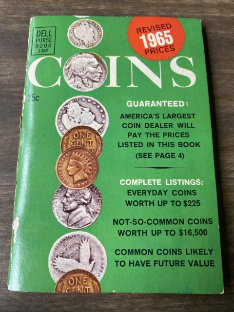 vintage 1965  DELL purse book coin price book