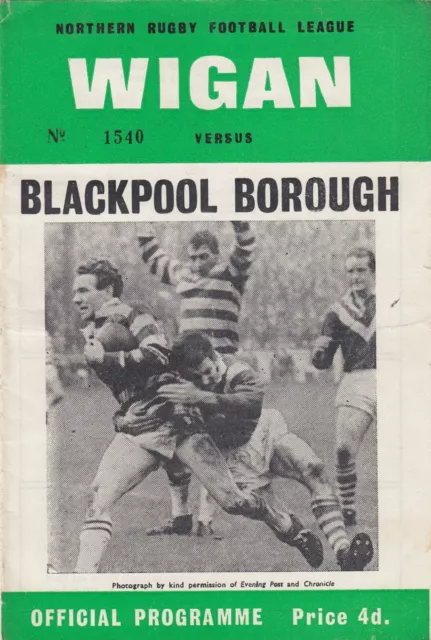 Wigan v Blackpool Borough 1965/6 (30 Oct)