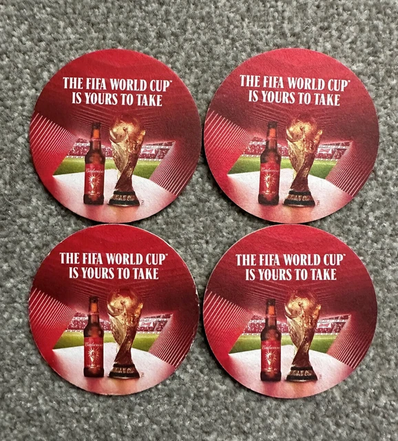 FIFA WORLD CUP Qatar 2022 Official Budweiser Beer Mats Coasters