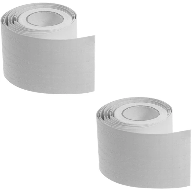 2 Pezzi Adesivo Finitura Parete Decorazione Baseboard Stampaggio Gonna PVC Nero