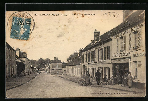 CPA Epernon, Rue de la Madeleine 1926