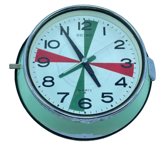 Horloge De Table Laiton Vintage Nautique - Avec Boussole - Mouvement Quartz - Neuf