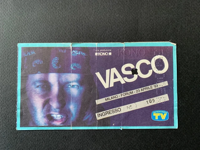VASCO ROSSI-BIGLIETTO CONCERTO MILANO FORUM-23 aprile 1993
