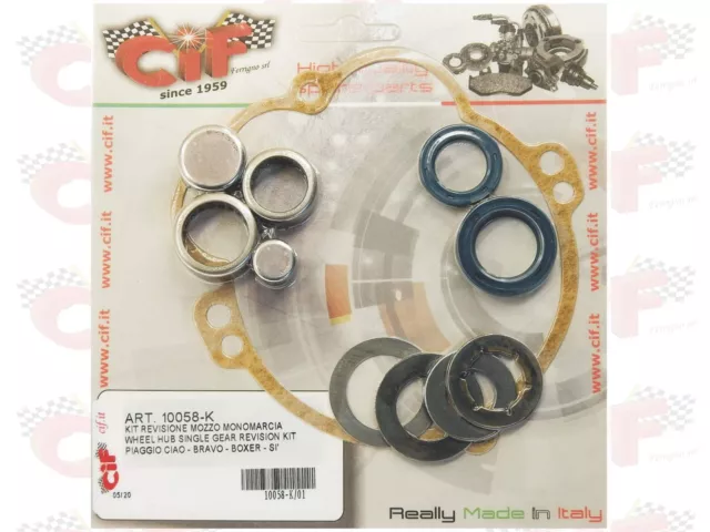 Kit Revisione Carter Mozzo Ruota Posteriore Piaggio Ciao Si Bravo Monomarcia