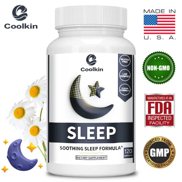 Sleep - Valerian, Chamomile, Passionflower, Lemon Balm - Sleep Aid,Stress Relief