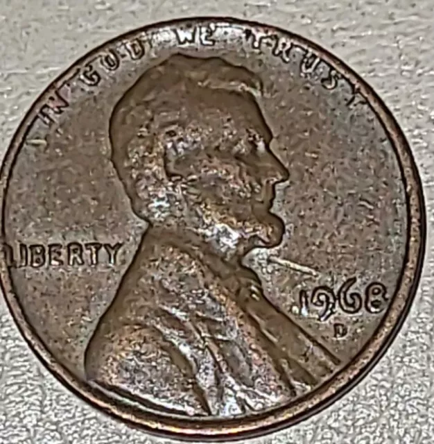 1968 D Lincoln Penny with Error on Top Rim, and "L" in Liberty on Edge, & More