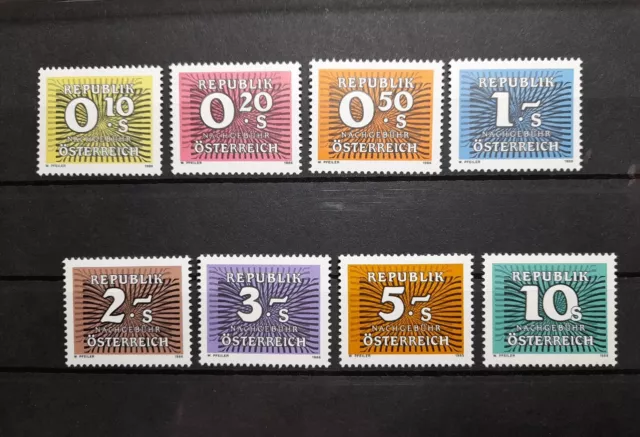 Postfrischer Vollständiger Satz Nachportomarken 1985 Briefmarken Österreich