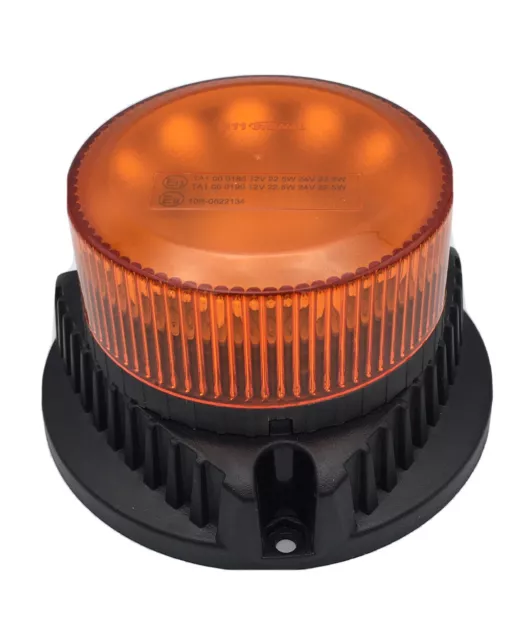 Gyrophare LED - Orange - R10 R65 - 19W - 12/24V - 99mm