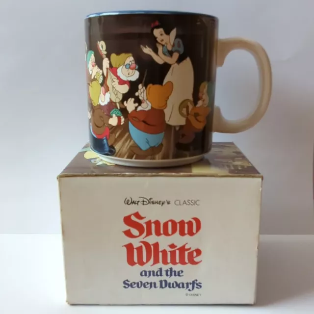 Snow White Mug, Walt Disney Classics "Whistle While You Work" Vintage 90s Boxed