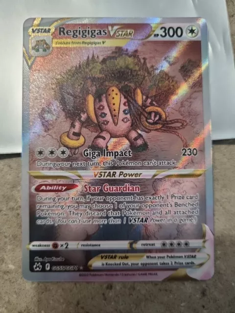 Pokémon TCG Regigigas VSTAR Crown Zenith: Galarian Gallery GG55/GG70 Holo  Ultra