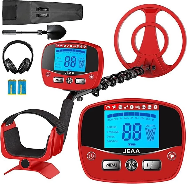 JEAA Metal Detectors for Adults Advanced US DSP Chip, 12" Coil, Waterproof, LCD