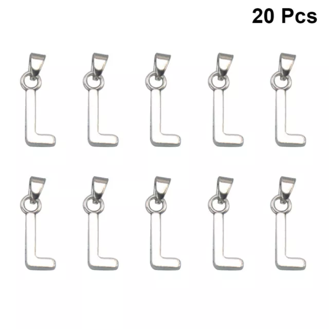20 tlg Alphabet Anhänger Halskette Vintage Brief DIY Halskette Initial Schmuck