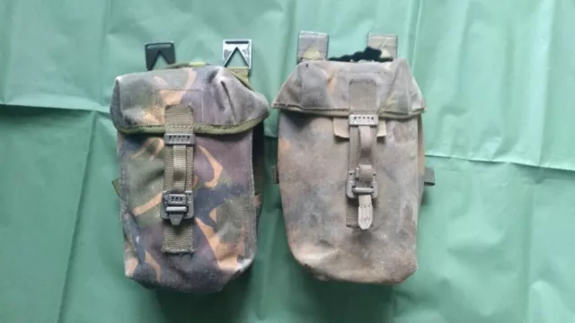 PLCE Webbing Utility Pouch x2 British Military Issue Woodland DPM Camouflage