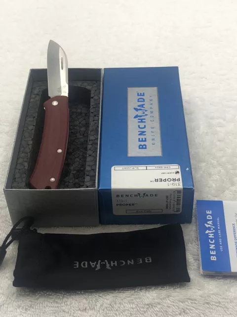 Benchmade 319-1 Proper Slipjoint Folding Knife First Production #897 of 1000