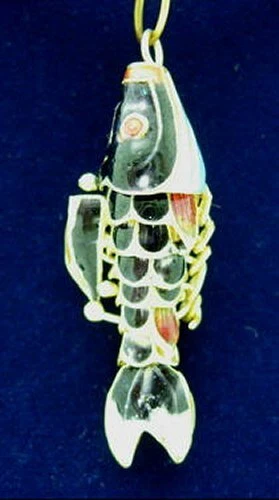 Feng Shui Fish Pendant Necklace: Attract Abundance Money & Wealth Cord Included