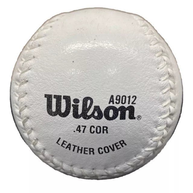 Wilson A9012 .47 COR Leather Cover Softball High School Softball Association