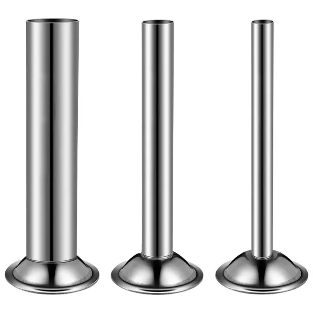 3PCS Electric Meat Grinder Sausage Stuffer Tubes with Funnels Attachment