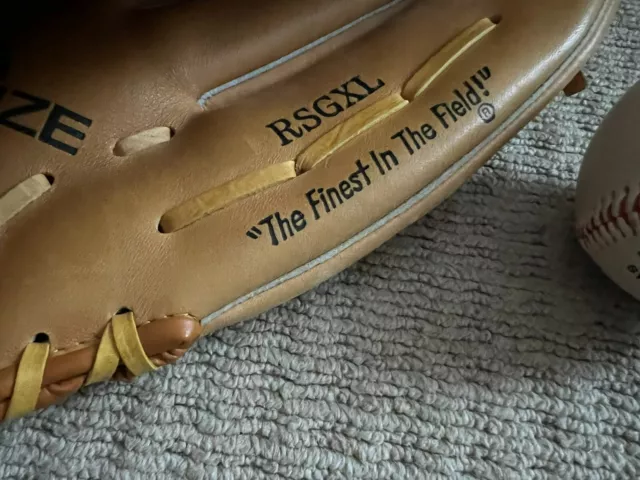 Guanto da baseball softball Rawlings RSGXL e palla Easton IncrediBall vintage retrò 3