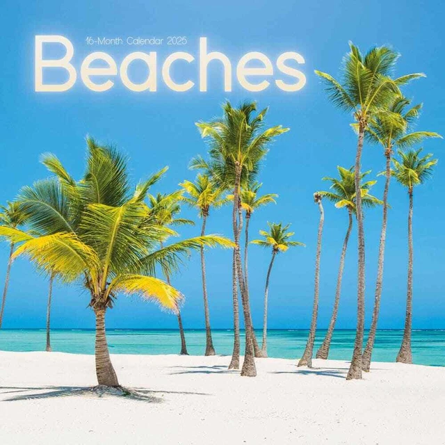 CAROUSEL CALENDARS, Beaches 2025 Wall Calendar 16.99 PicClick