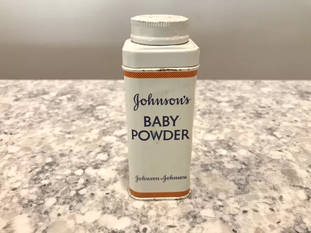 VINTAGE Johnson’s Baby Powder 4 oz Litho J&J Advertising Tin
