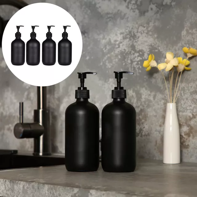 1/2/4Pcs 300/500ml Empty Hand Pump Dispenser Bottle Bathroom Shampoo Shower Gel