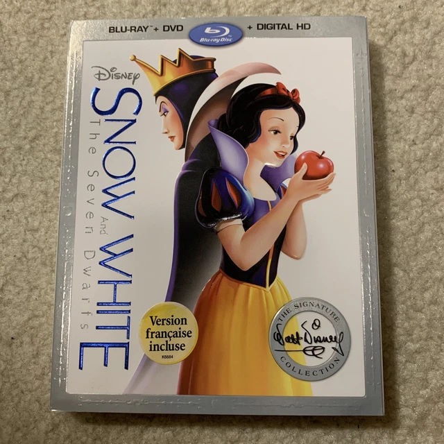 DISNEY SNOW WHITE and Seven Dwarfs BluRay DVD Movie Set Signature