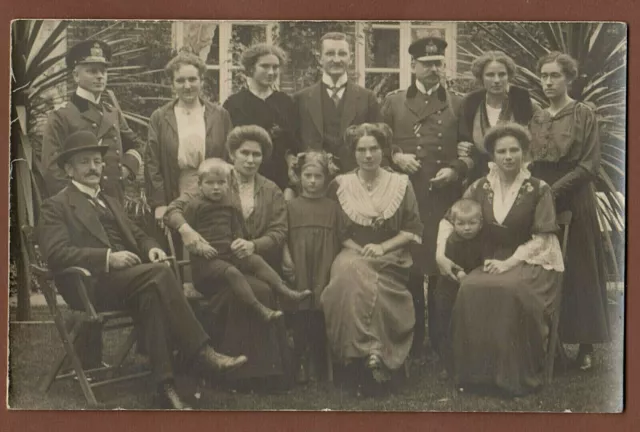 altes Foto Kaiserliche Marine Offiziere mit Familie 1916 schöne Ansicht