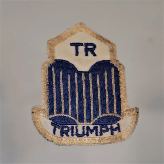 Vintage 50s Triumph TR Patch British Automobile Manufacturer Advertising