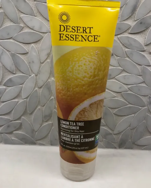 Desert Essence Lemon Tea Tree Conditioner For Oily Hair 8 oz Cream