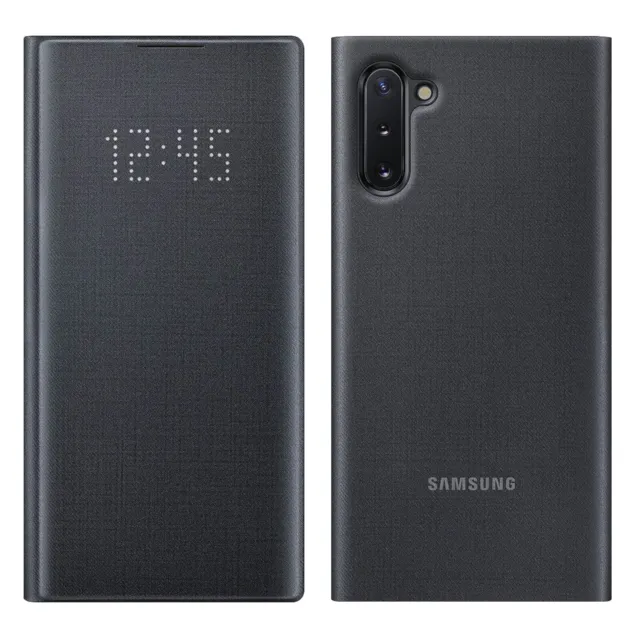 Housse Samsung Galaxy Note 10 Étui Porte-carte LED View Cover Original Noir